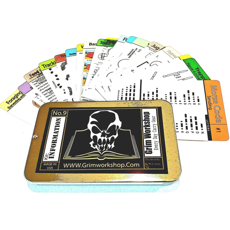 Tip Card survival set for quick survival tips in the wilderness