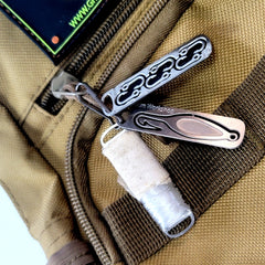 micro fishing kit emergency fishing kit the size of a paperclip!