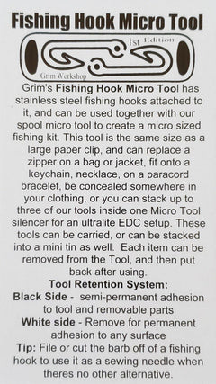 Fishing Hook Micro Tool-Grimworkshop-bugoutbag-bushcraft-edc-gear-edctool-everydaycarry-survivalcard-survivalkit-wilderness-prepping-toolkit