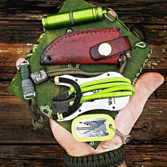 Pocket Sling shot Slingbow Hunting Survival Card also known as an arrow sling shot made in usa