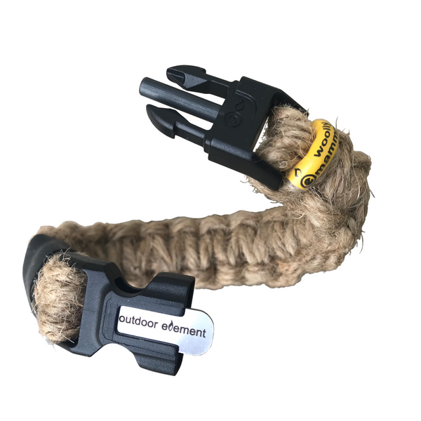 Wooly Mammoth Bracelet Jute Rope Fire Starter – Grimworkshop