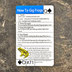 Tip Card #71 How to Gig for Frogs