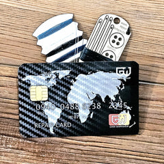 Repair Stash Card: Credit Card Size Waterproof EDC Wallet Pouch