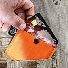 First Aid Stash Card: Credit Card Size Waterproof EDC Wallet Pouch