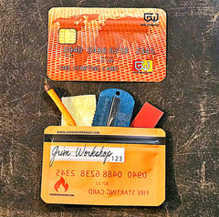 Fire Stash Card: Credit Card Size Waterproof EDC Wallet Pouch