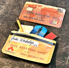 Fire Stash Card: Credit Card Size Waterproof EDC Wallet Pouch