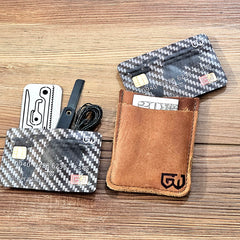 Escape and Evasion Stash Card: Credit Card Size Waterproof EDC Wallet Pouch