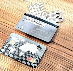 Lock Pick Stash Card: Credit Card Size Waterproof EDC Wallet Pouch