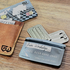 Lock Pick Stash Card: Credit Card Size Waterproof EDC Wallet Pouch