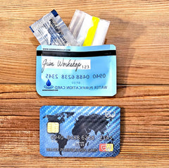 Water Stash Card: Credit Card Size Waterproof EDC Wallet Pouch