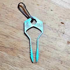 Tweezkey: Key Shaped High Carbon Steel Tweezer Tool