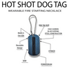 Blue Fire Necklace, The Hot Shot Dog Tag EDC F...