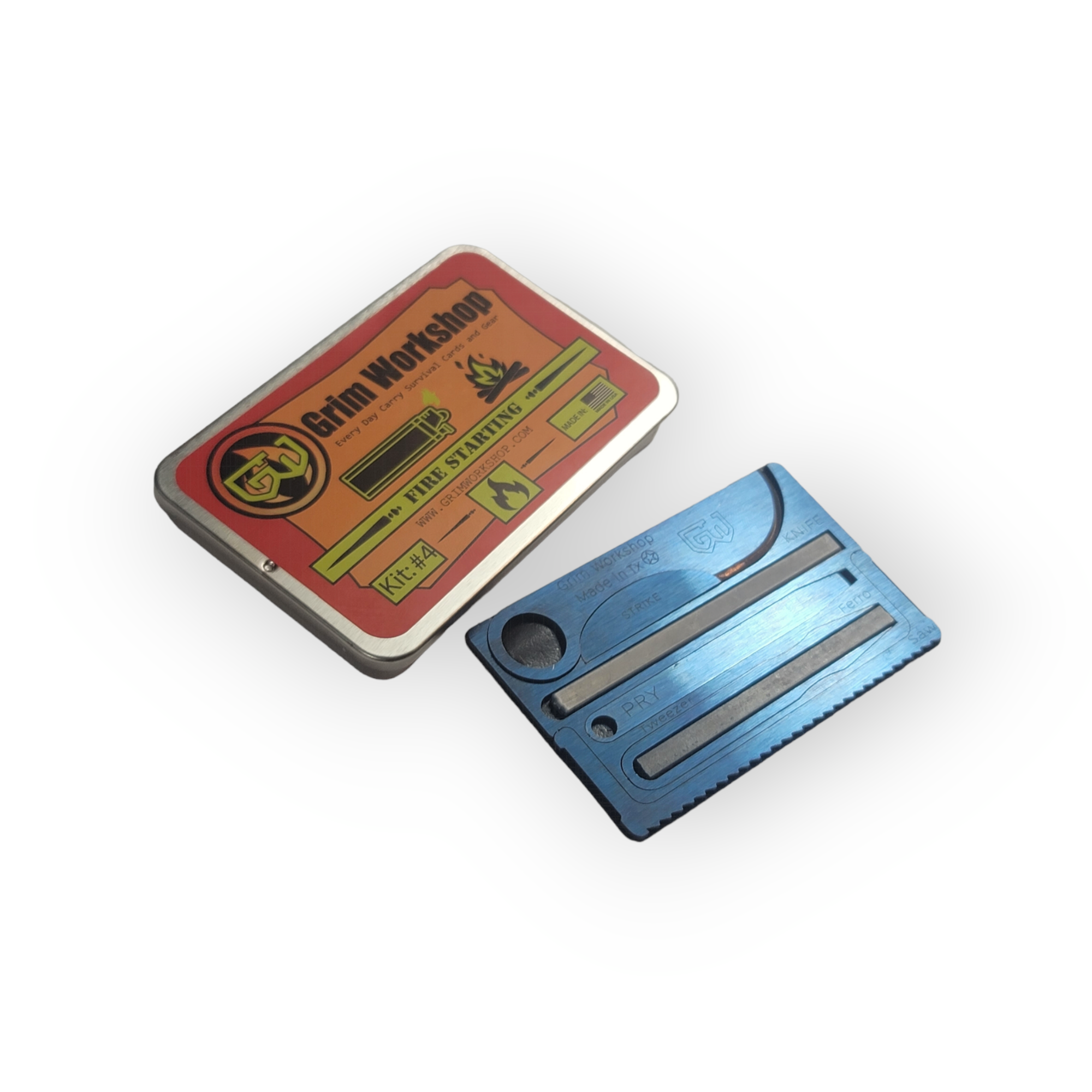 Hot Shot Fire Starting Card Gen2: Survival Knife With Fire Starter Kit (PRE ORDER)