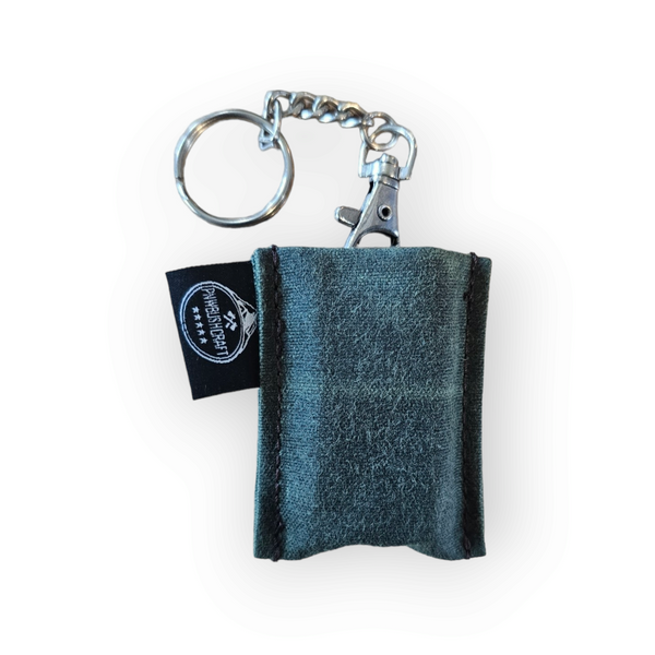 Waxed Canvas Mini EDC Pouch : Small Keychain Pouch for Micro