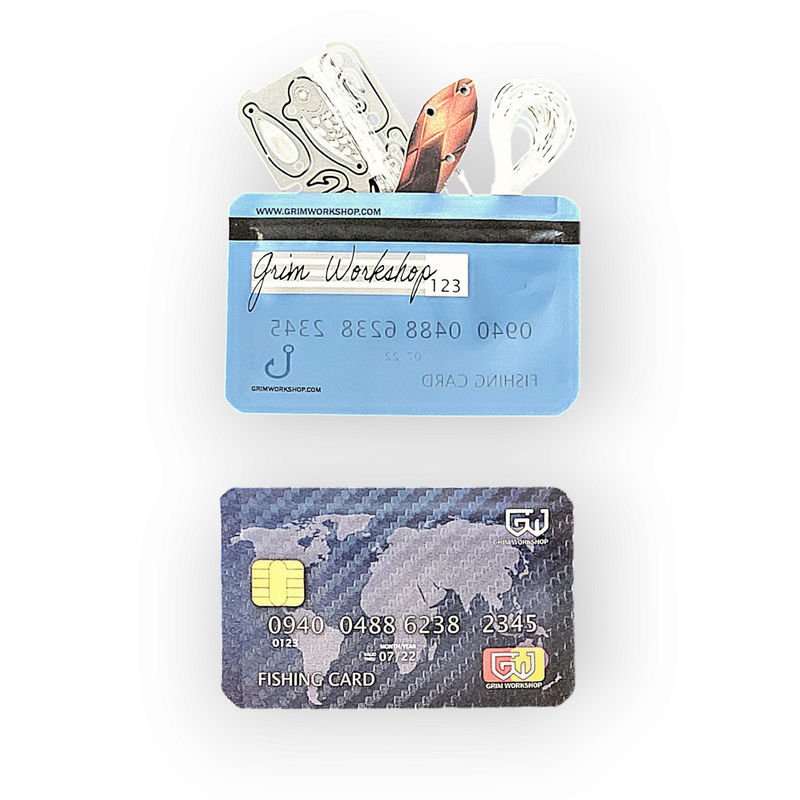 Fishing Stash Card: Credit Card Size Waterproof EDC Wallet Pouch