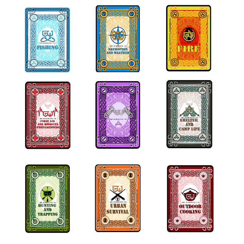 Grim Survival Playing Cards : 9 Deck Series of Survival Tip Cards (PRE ORDER)