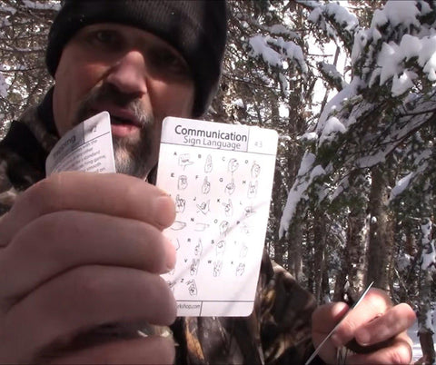 Image of 20 piece survival tip card kit. tip cards for urban and wilderness survival. 