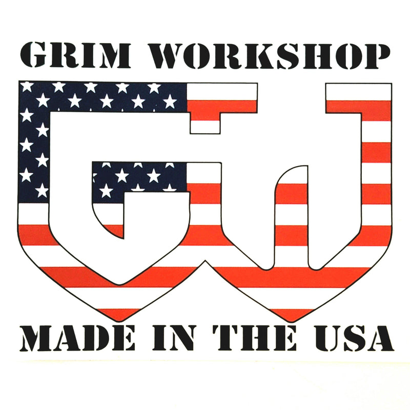 Grim Made in America Sticker-Grimworkshop-bugoutbag-bushcraft-edc-gear-edctool-everydaycarry-survivalcard-survivalkit-wilderness-prepping-toolkit