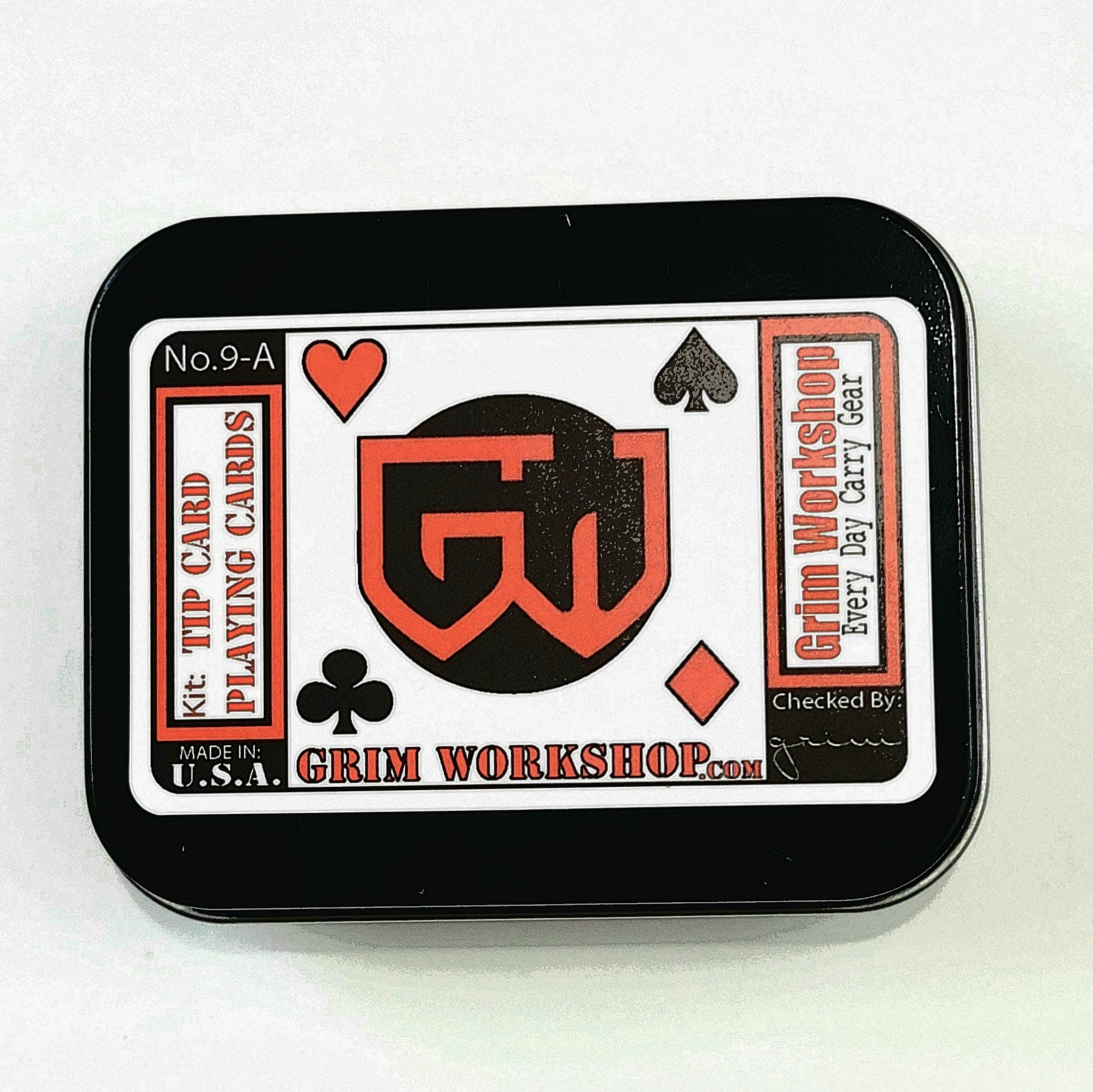 deck of waterproof playing cards and survival playing cards with critical information