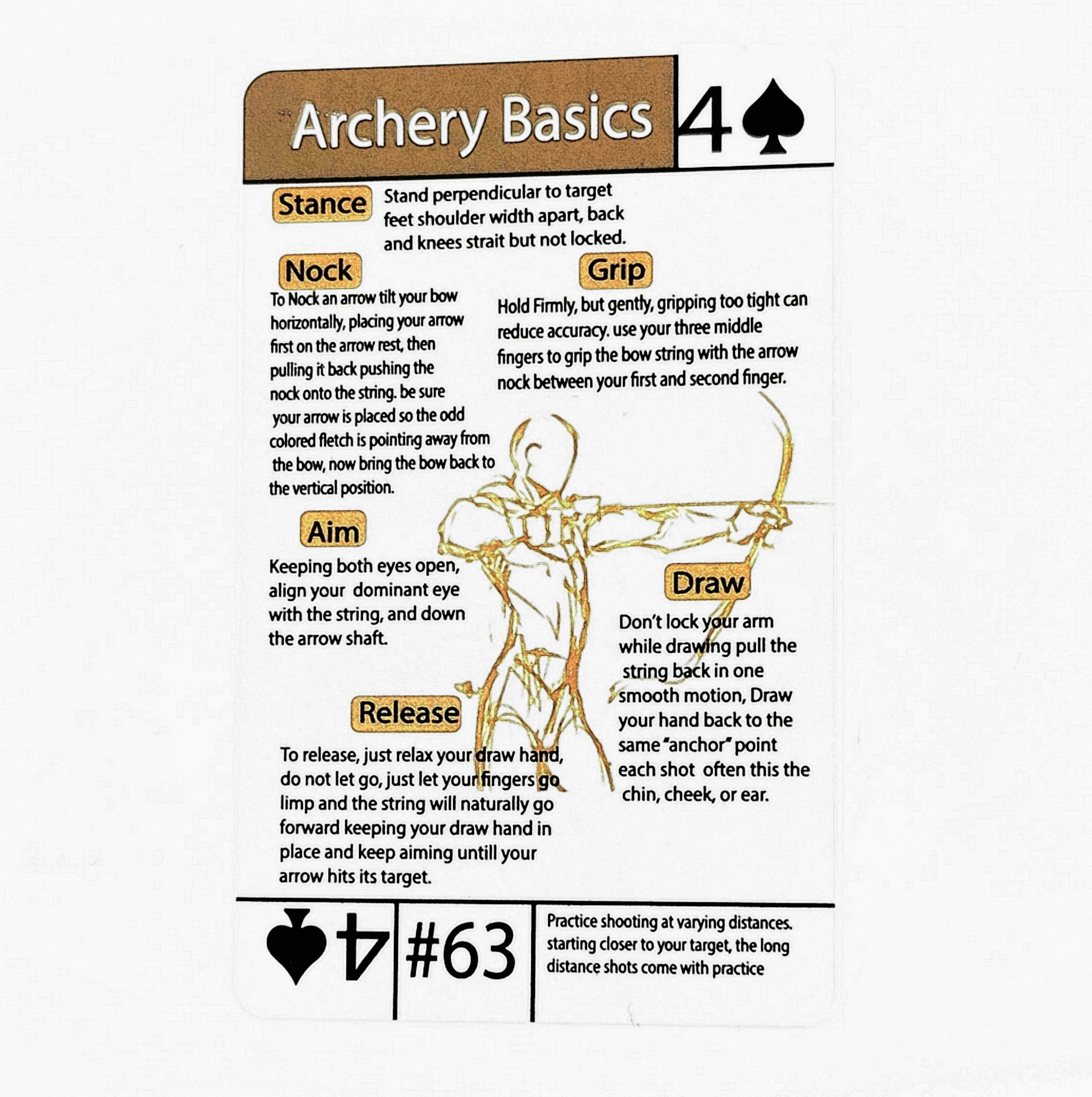 Tip Card #63 Archery Basics : Archery Form Tips and Tricks