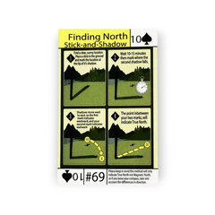 Finding North with a Stick, Tip Card #69