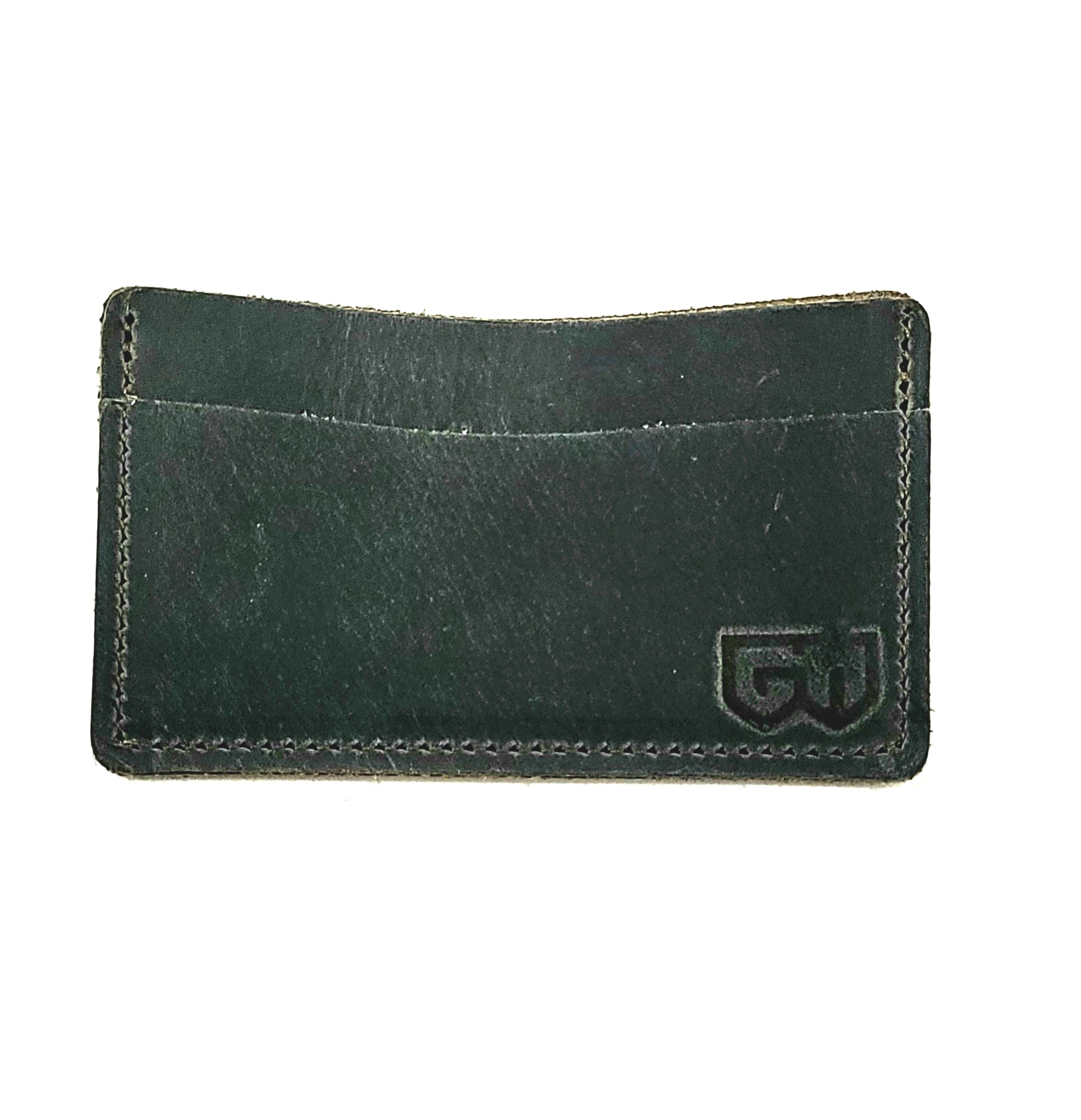 Black Leather Front Pocket Wallet Horizontal