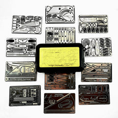 Grim survival card set of handy survival tools in this outdoor survival tool kit