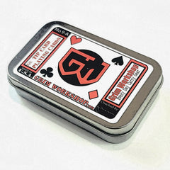 Silver Credit Card Sized Storage Tins With Lid