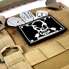 Grim Workshop hunting patches and hidden pocket patch hook and loop patches