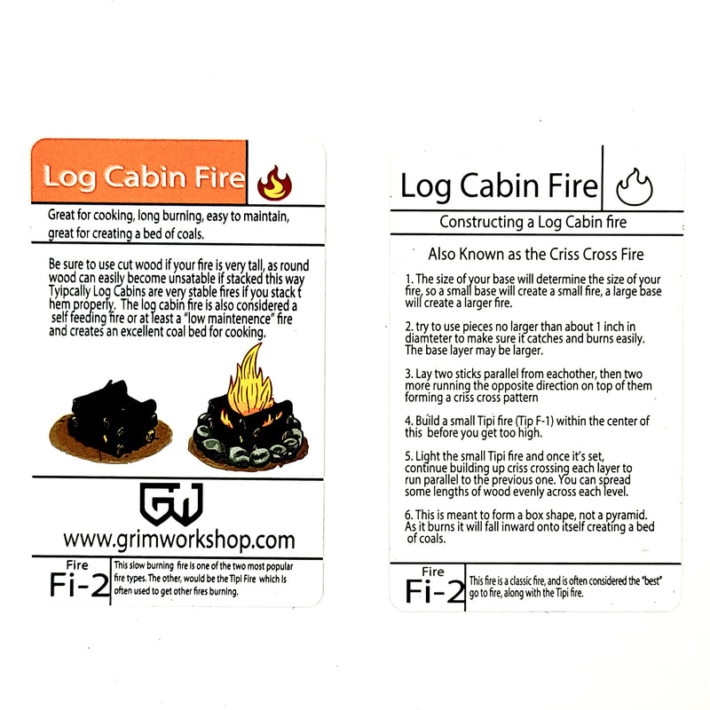 How to make a log cabin fire firecraft guide