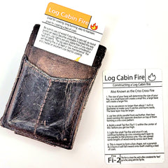How to make a log cabin fire firecraft guide