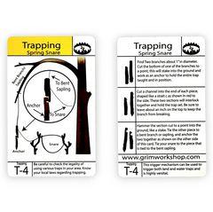Spring Snare Trap :  Trapping Tip Card T-4