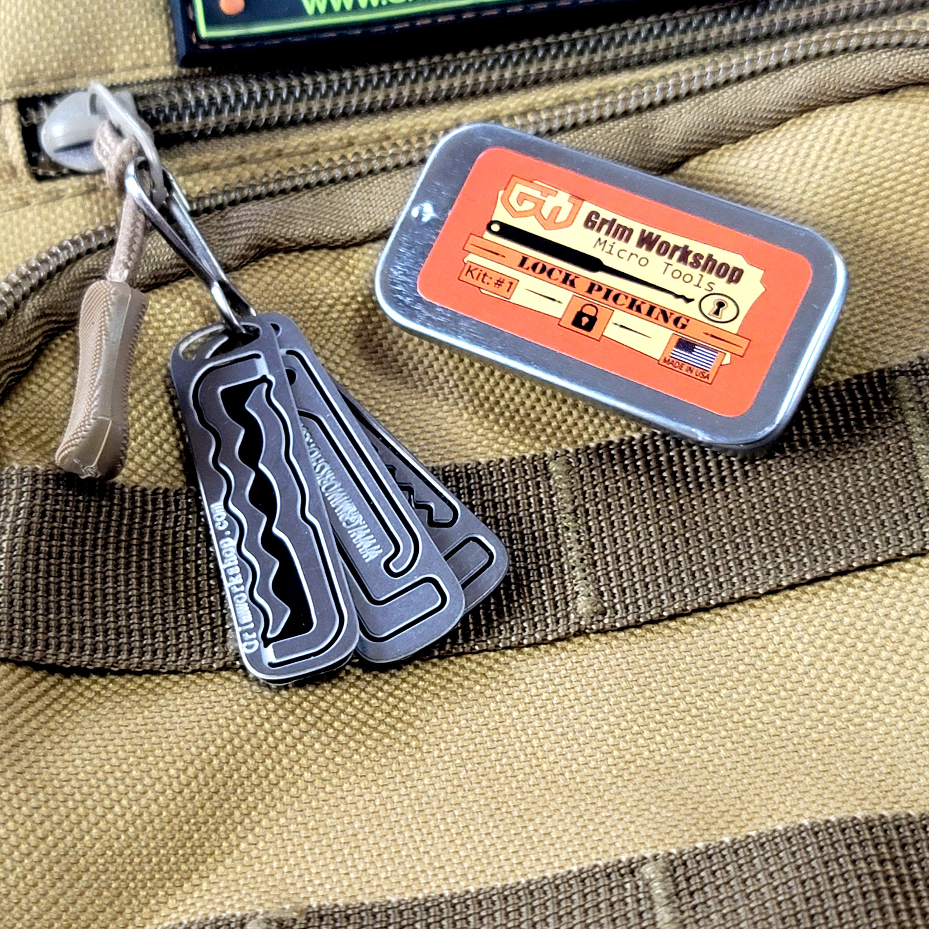 Micro Lock Pick, Pocket Urban Survival Kit, Individual Lock Picks, Pick Tool  