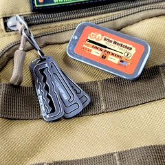 EDC lock pick set covert entry tools that fit on a lock picking keychain