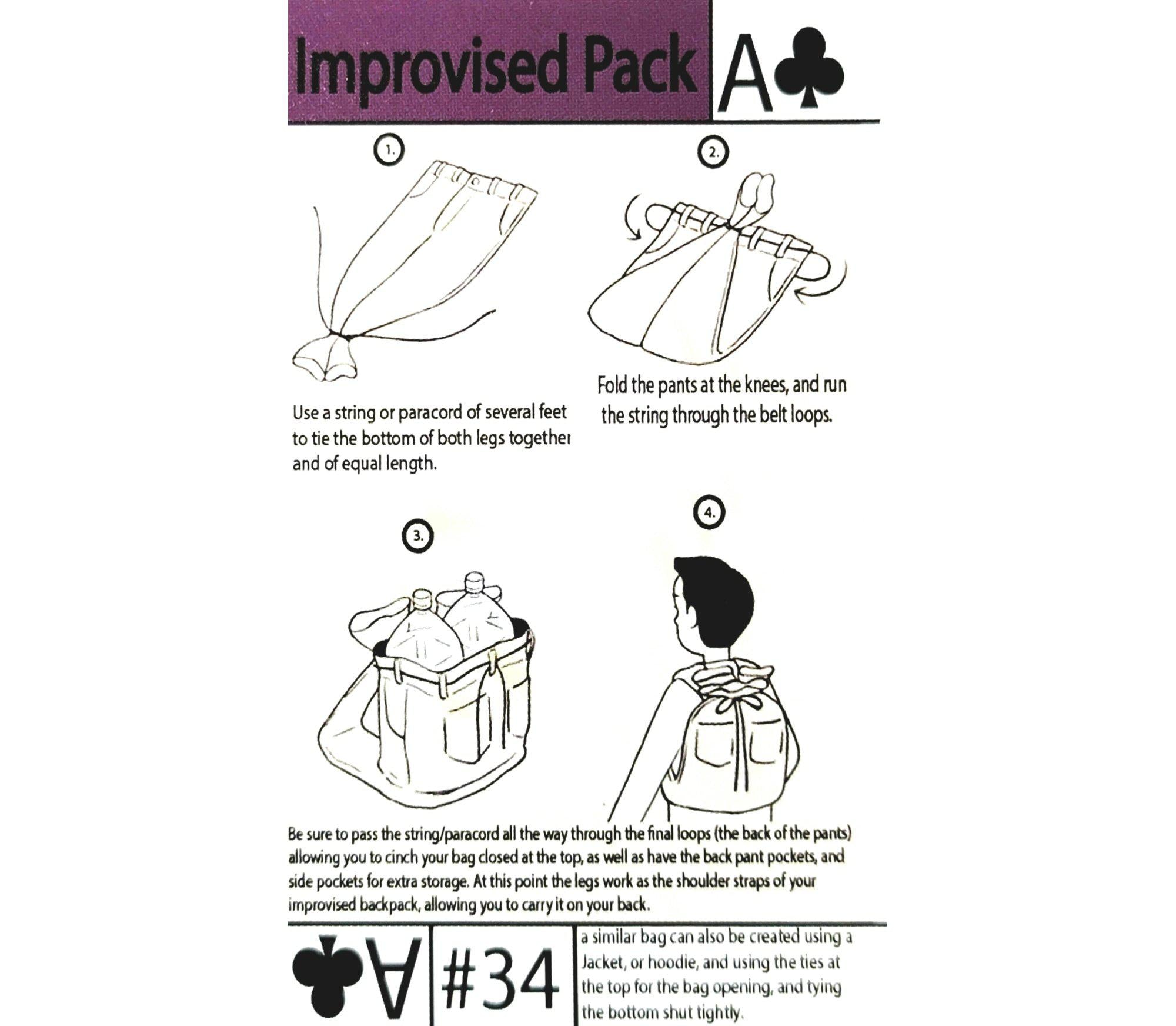 Improvise an Emergecy Bag - EDC Tip Card #34 - Wilderness Survival