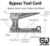 Door lock bypass tools credit card size tools t...