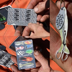 Pocket Survival Fishing Kit and Card Caster Handline Fishing Reel