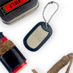 how to use a magnesium fire starter is easy with the magnesium fire starter dog tag