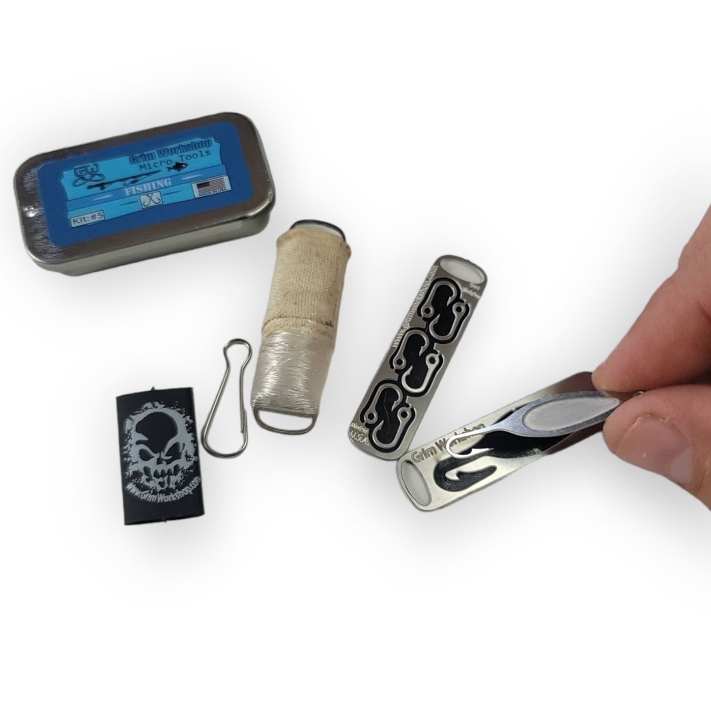 micro fishing kit emergency fishing kit the size of a paperclip!
