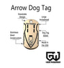 Arrowhead Dog Tag for use as an arrowhead survi...