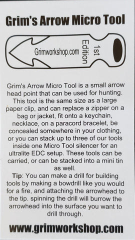 micro wilderness arrowhead tools