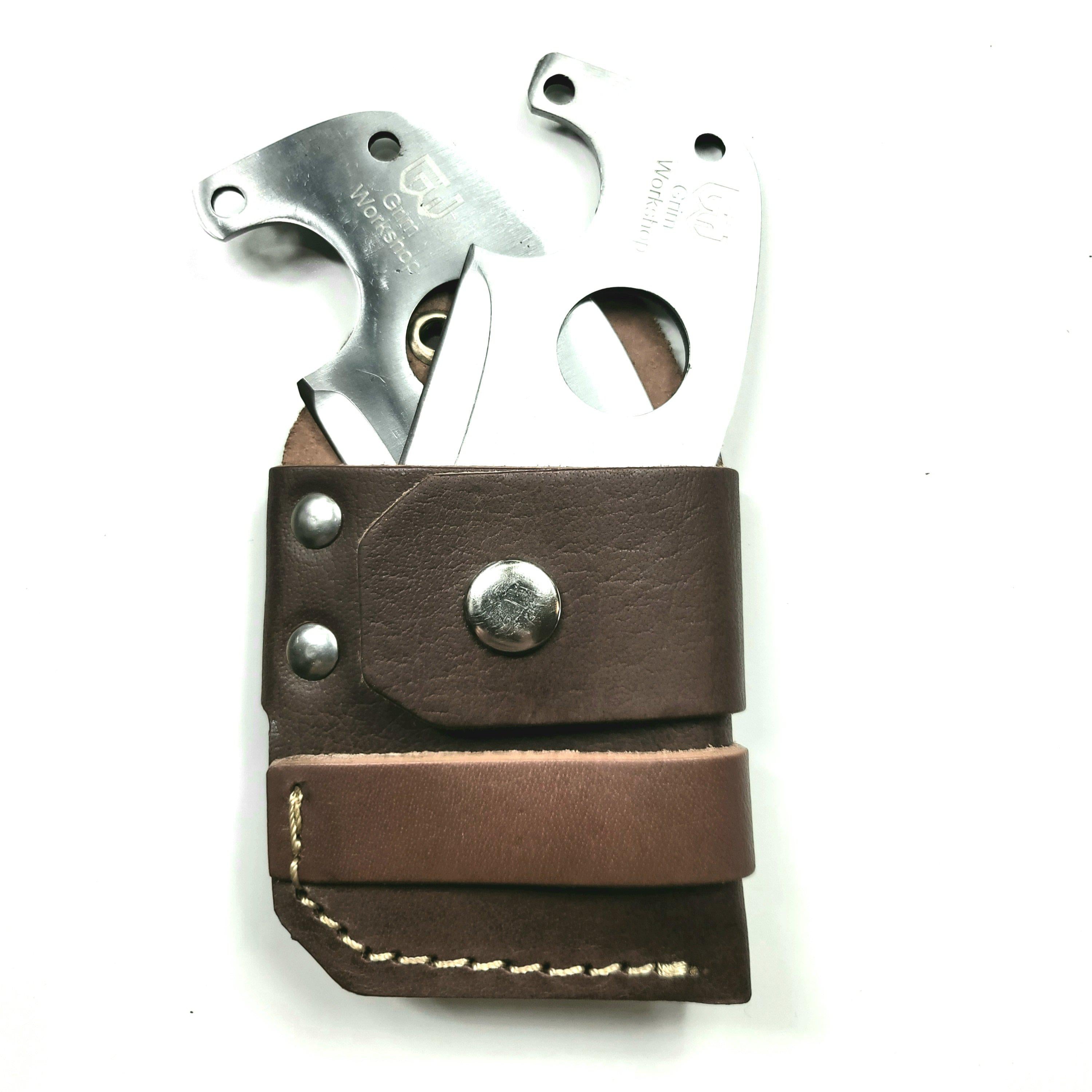 Axe and Adze Card Tool Sheath-Grimworkshop-bugoutbag-bushcraft-edc-gear-edctool-everydaycarry-survivalcard-survivalkit-wilderness-prepping-toolkit