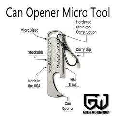 keychain can opener and survival can opener multi tool