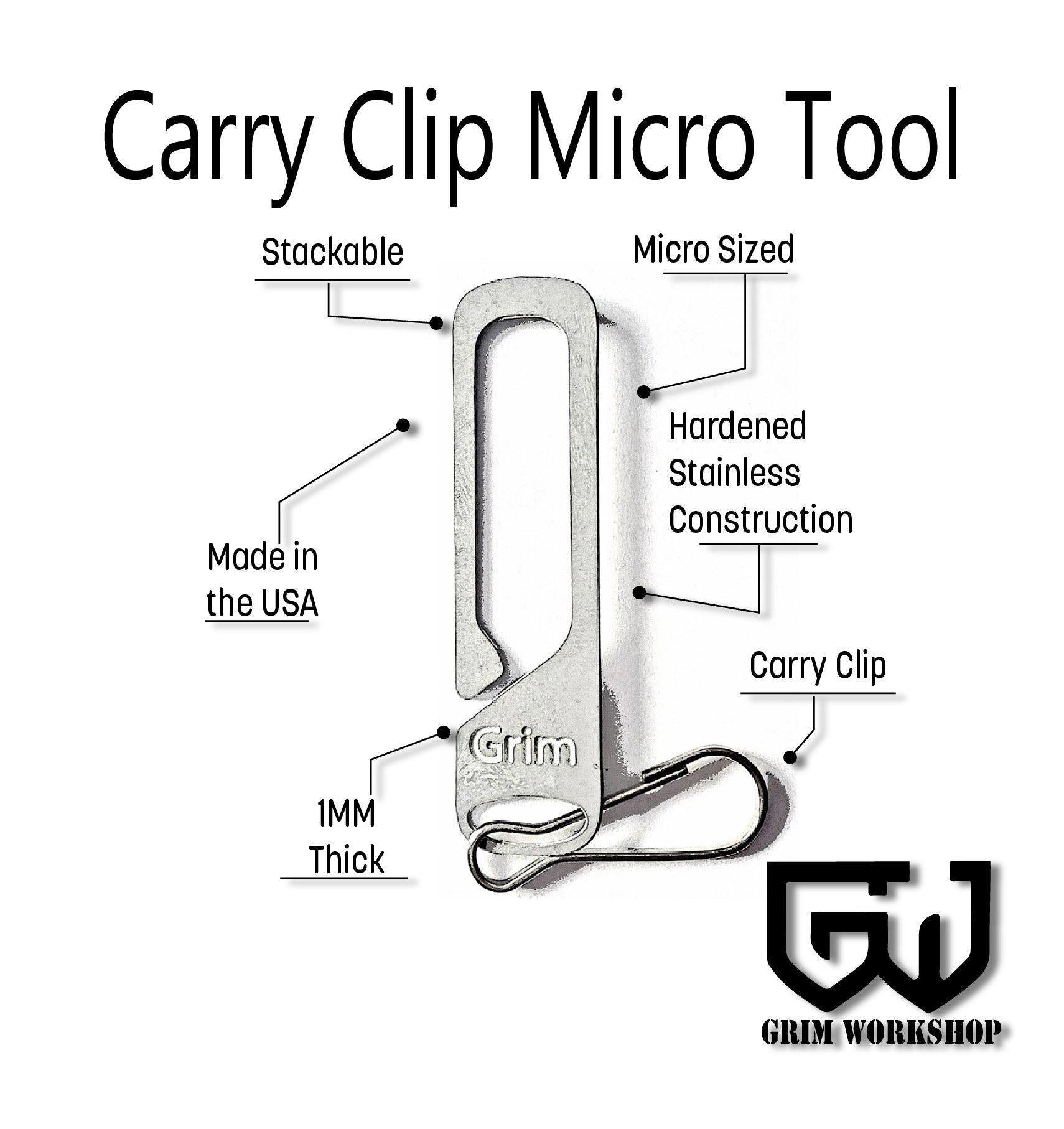 Easy Carry Micro Tool Clip-Grimworkshop-bugoutbag-bushcraft-edc-gear-edctool-everydaycarry-survivalcard-survivalkit-wilderness-prepping-toolkit