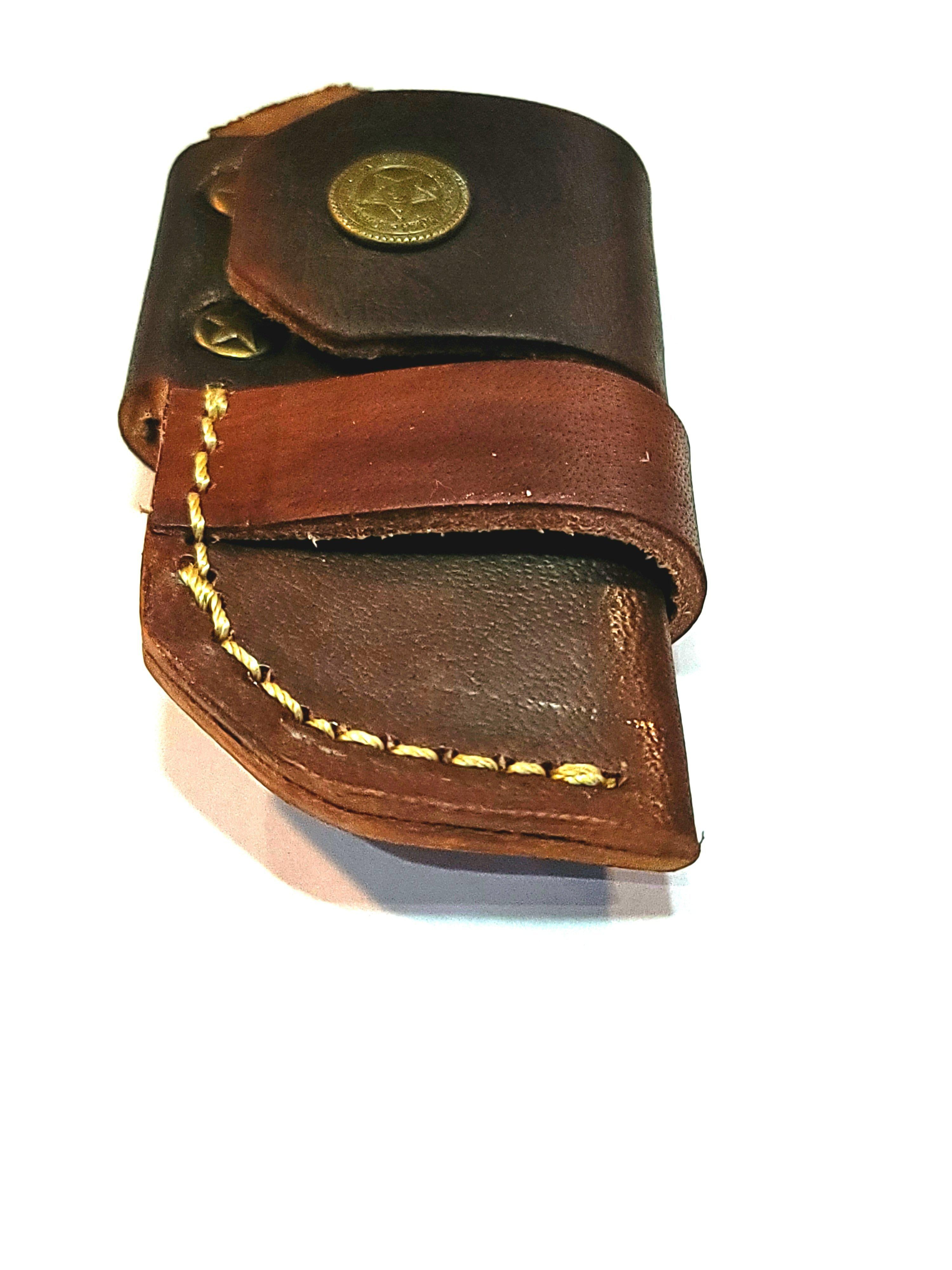 4 Leather Knife Sheath, Pocket Knife Pouch Vertical Horizontal