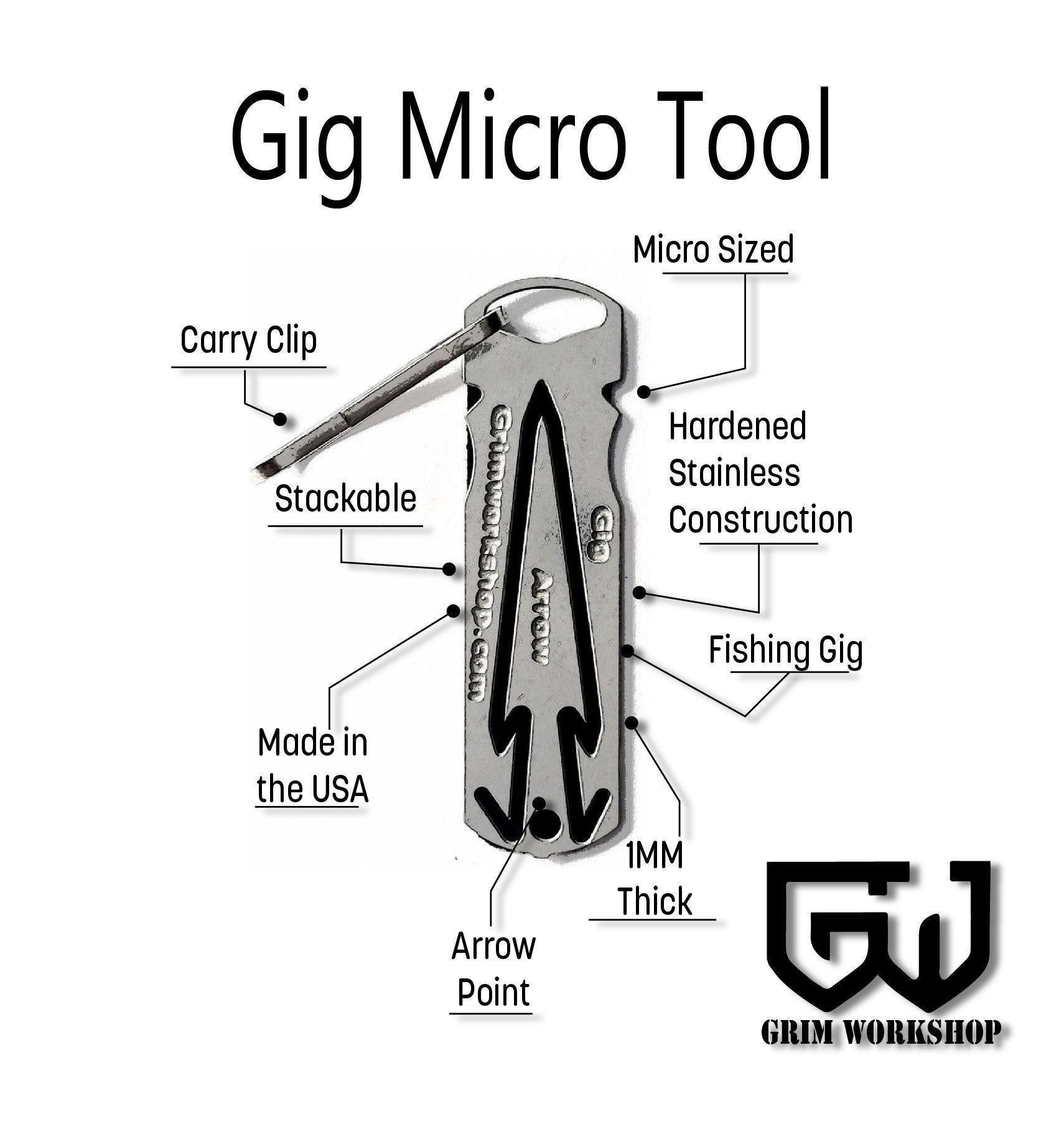 Micro Gig Tool, Frog Gigs, Fish Gig