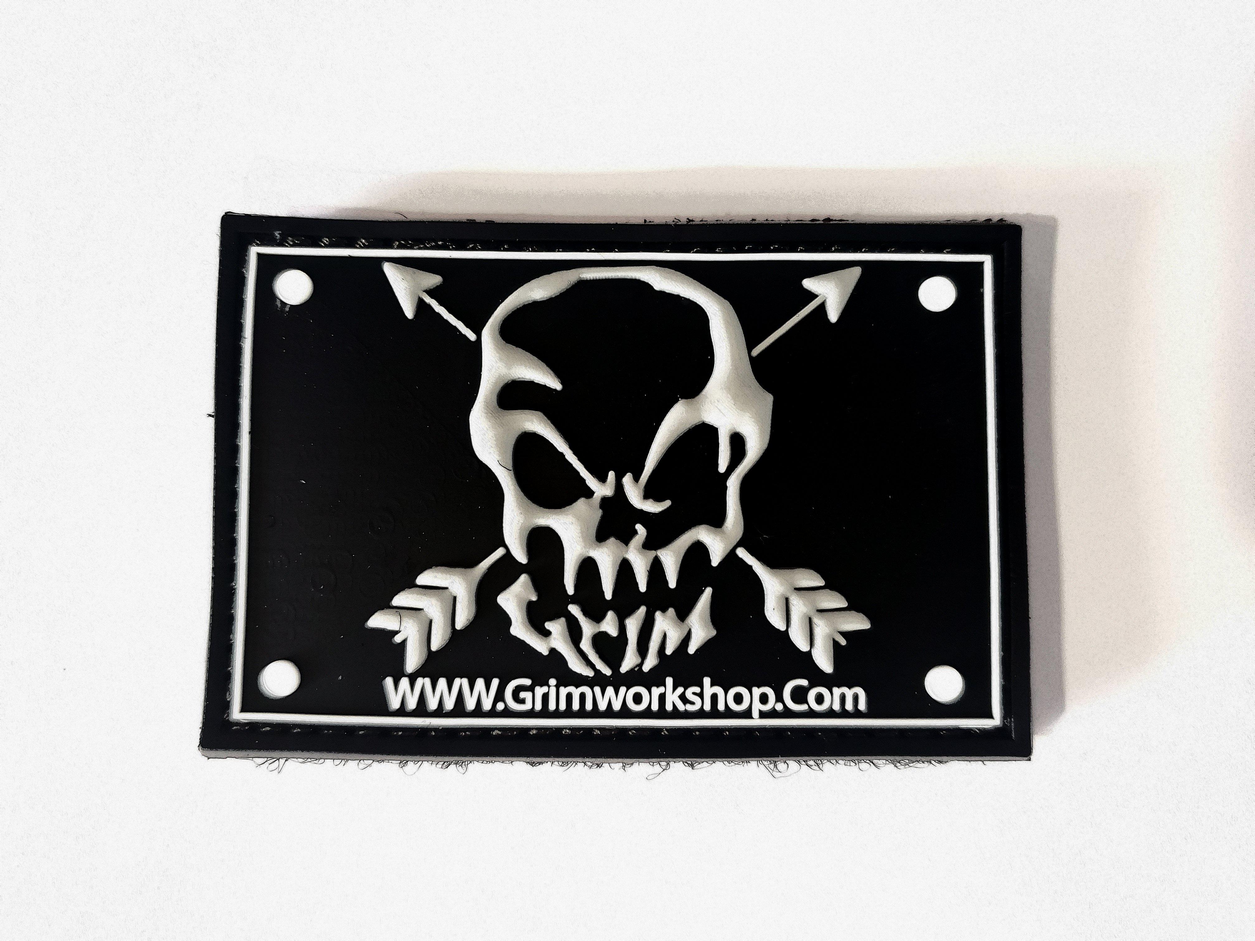 Grim Workshop hunting patches and hidden pocket patch hook and loop patches