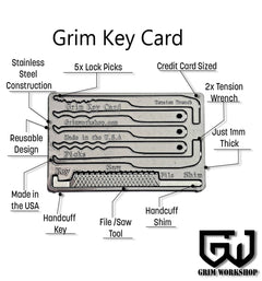 Lock pick Card : Wallet Lock Pick Set