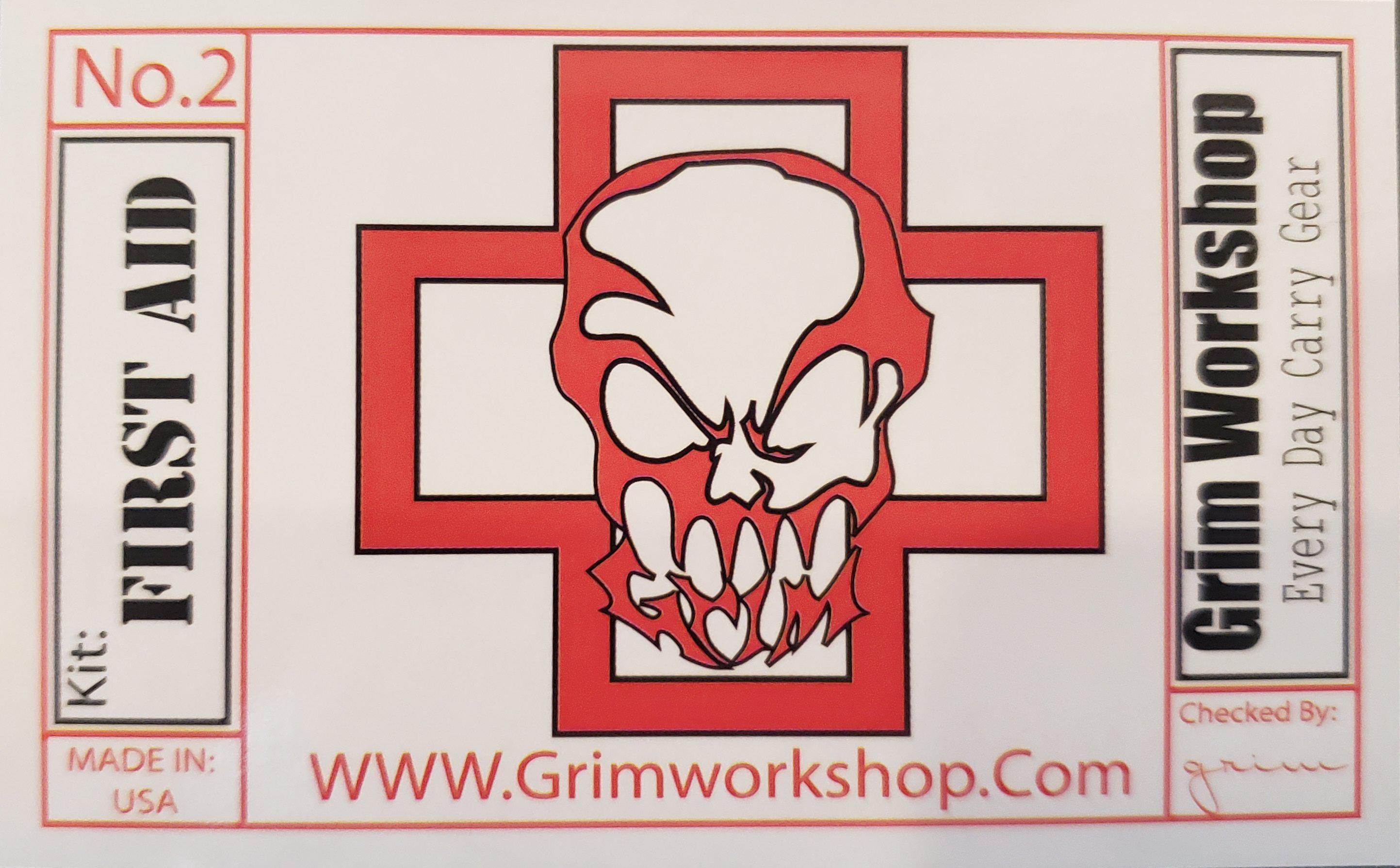 Grim Tin First Aid Kit Sticker-Grimworkshop-bugoutbag-bushcraft-edc-gear-edctool-everydaycarry-survivalcard-survivalkit-wilderness-prepping-toolkit