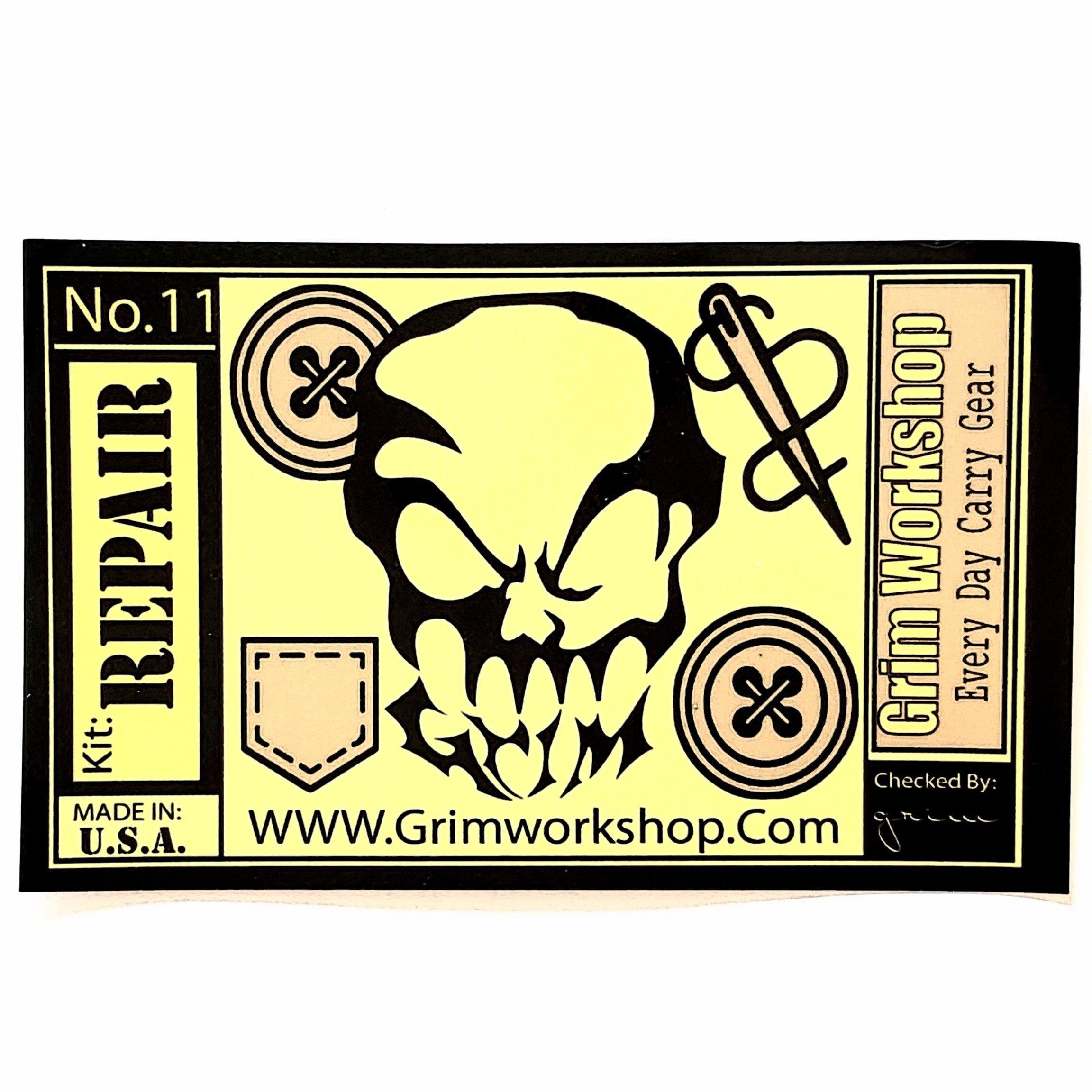 Grim Tin Repair Kit Sticker
